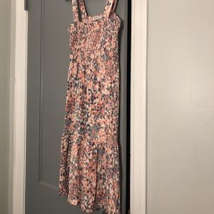 Loft smocked floral dress